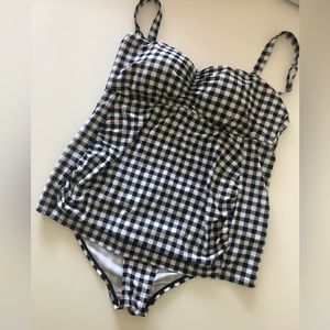 Gingham Maternity Tankini size L